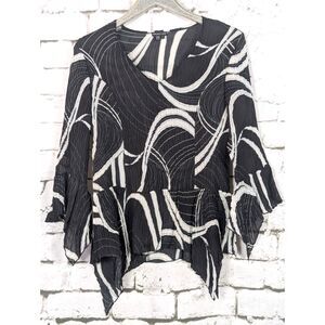 PIANO Vintage Y2K Stretchy Crinkle Mesh Top Whimsygoth Fairygoth Witchy Medium